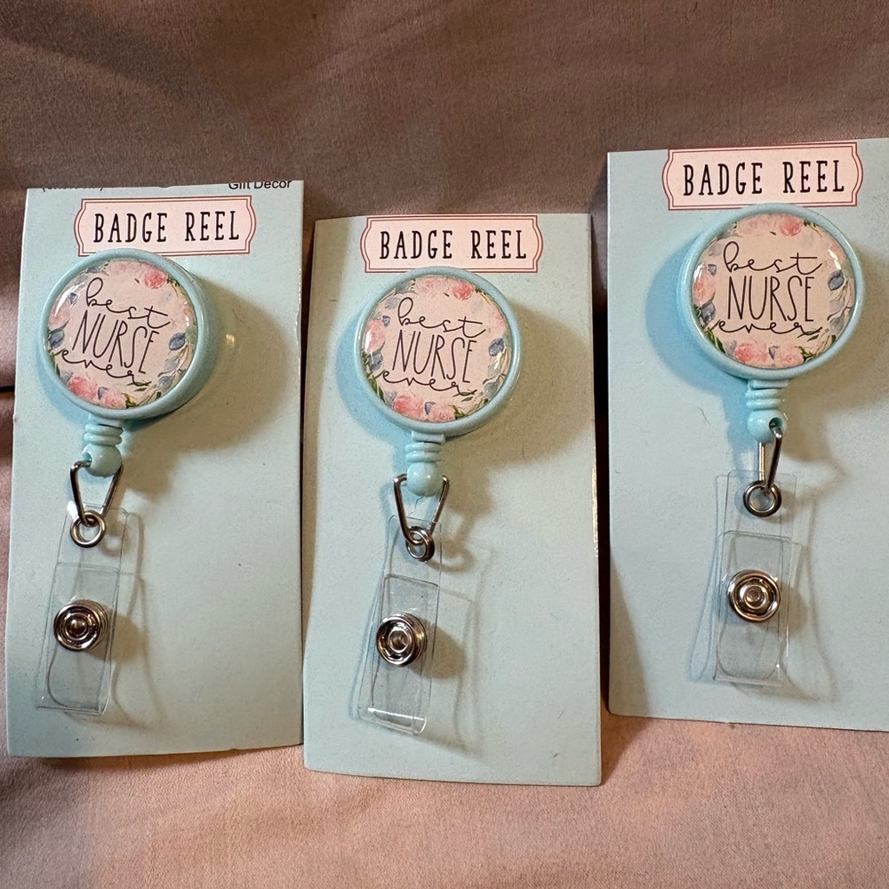 Best Nurse Badge Reel Set